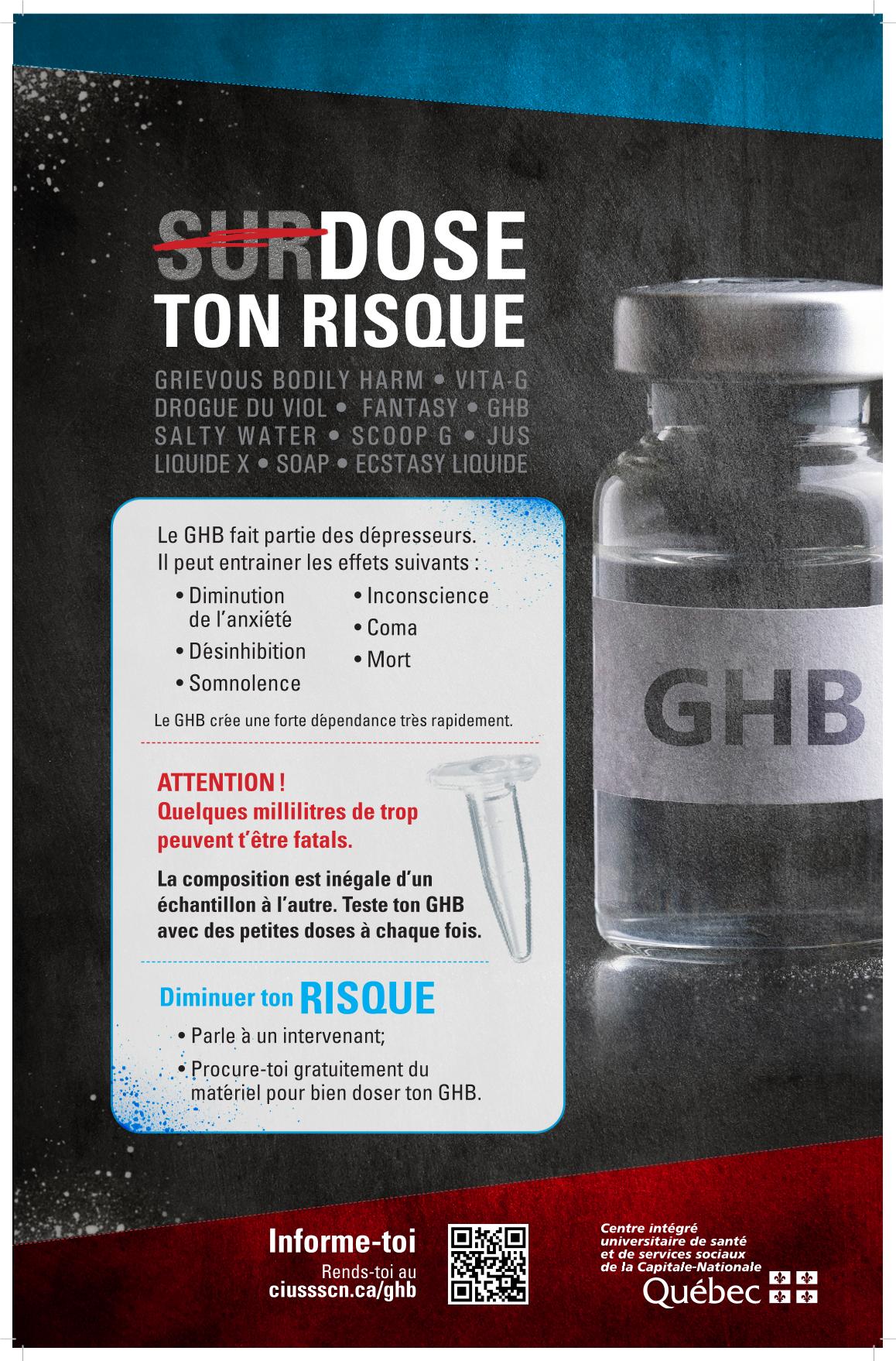 Affiche de sensibilisation « Dose ton risque »