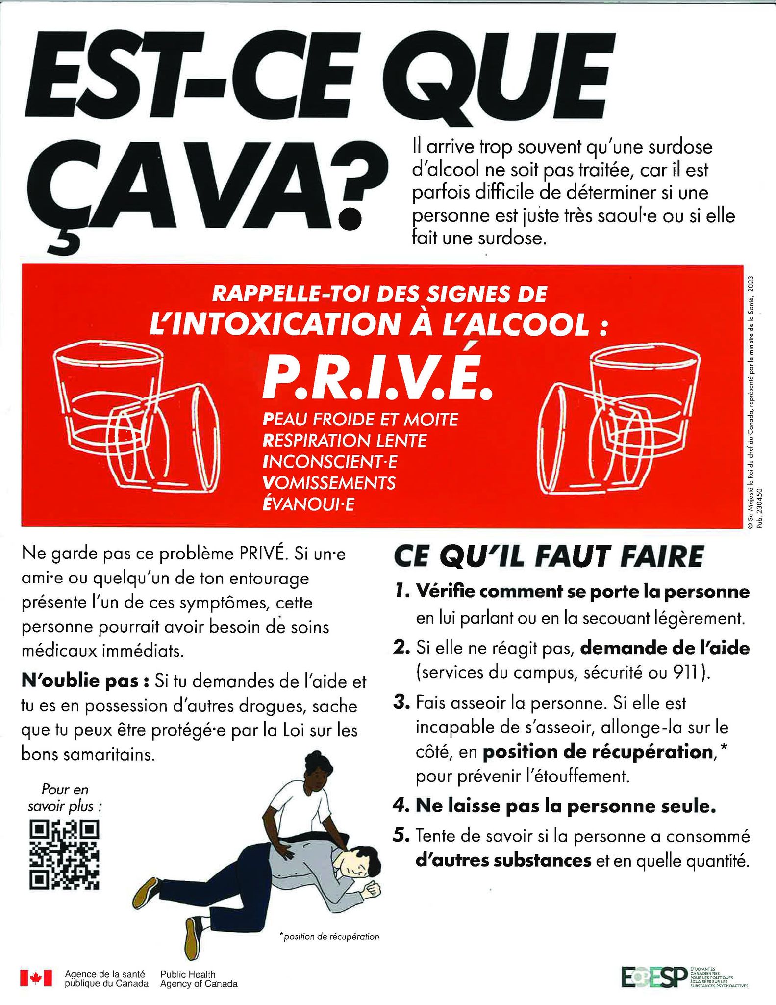Affiche de sensibilisation « Est-ce que ça va ? »